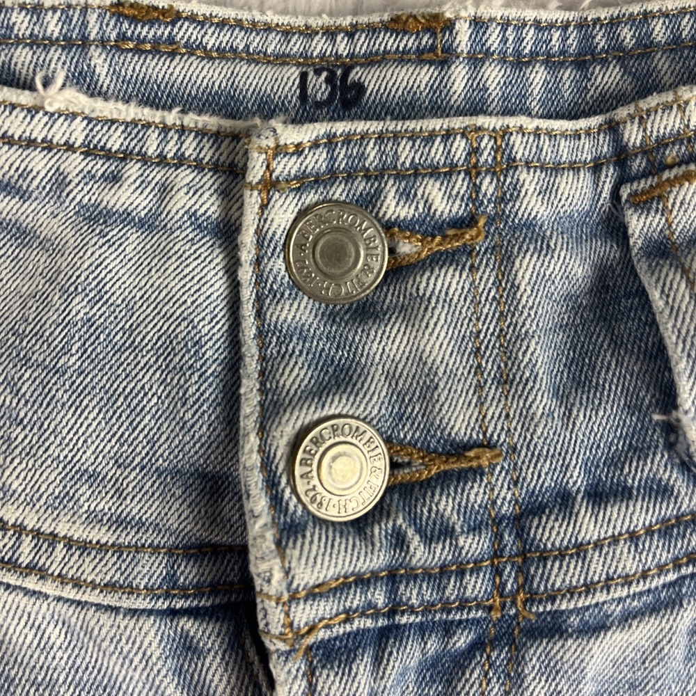 Abercrombie‎ and Fitch Women Size 24 00R Raw Hem Ultra High Rise Mom Jeans - Picture 7 of 10